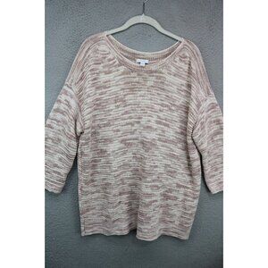 Pure Jill Ribbed Tunic Sweater-Size Large